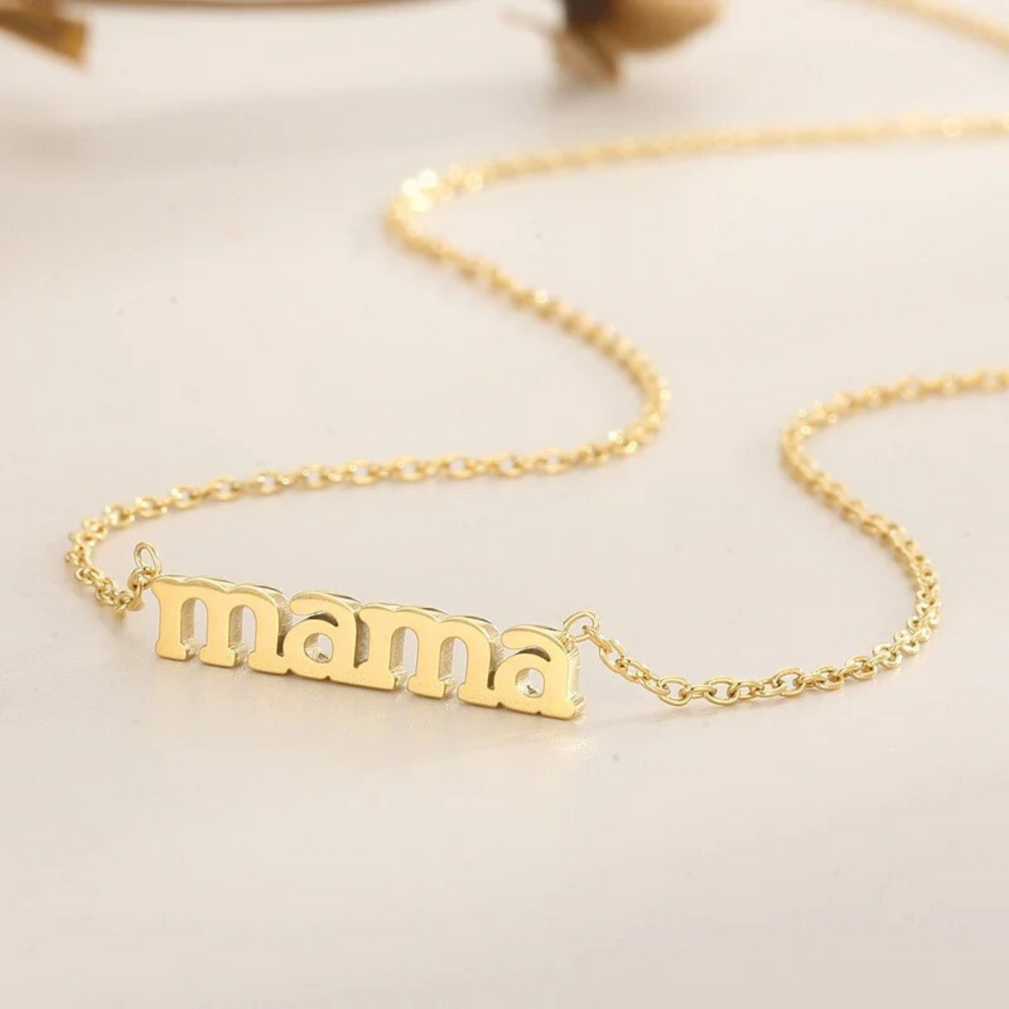 Eternal Gold-Toned Mama Necklace