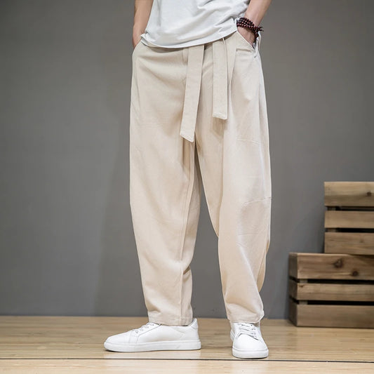 Spring Cotton Linen Pants